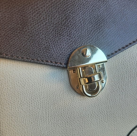 Vera Pelle Genuine Leather Color Block Shoulder Bag/Handbag - Picture 5 of 15